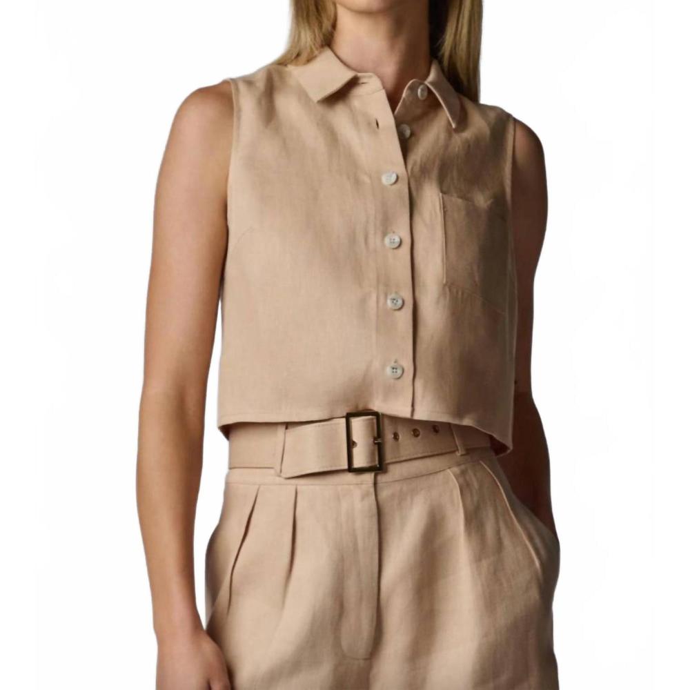 NEW HEVRON katja top in wheat